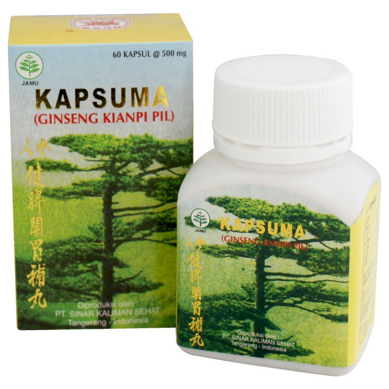 BEST SELERRRIsi 60 Kapsul KAPSUL PENAMBAH NAFSU MAKAN KAPSUMA GINGSENG @60 KAPSUL By*PtDaunTeratai