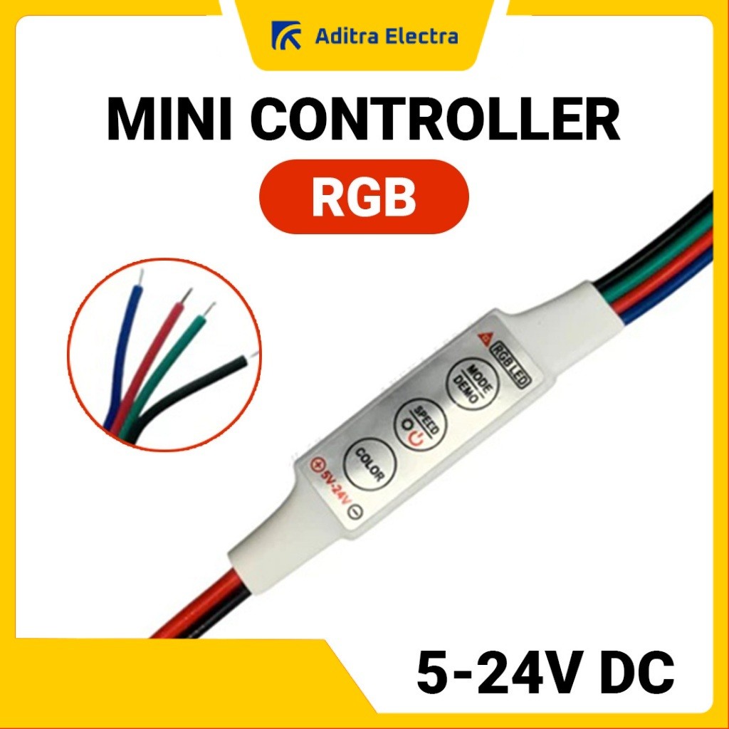 Mini Controller LED RGB | LED Dimmer Modul Kedip