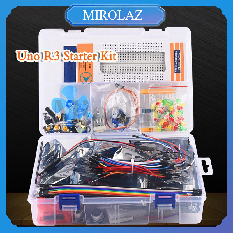 Paket Arduino UNO R3 Kit / Arduino UNO Paket Lengkap Pemula / Arduino Starter Kit Lengkap