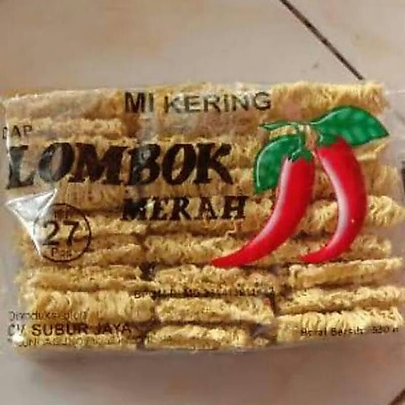 Mie Kering Cap Lombok Mie Keping Lombok Merah mie bakso mie ayam