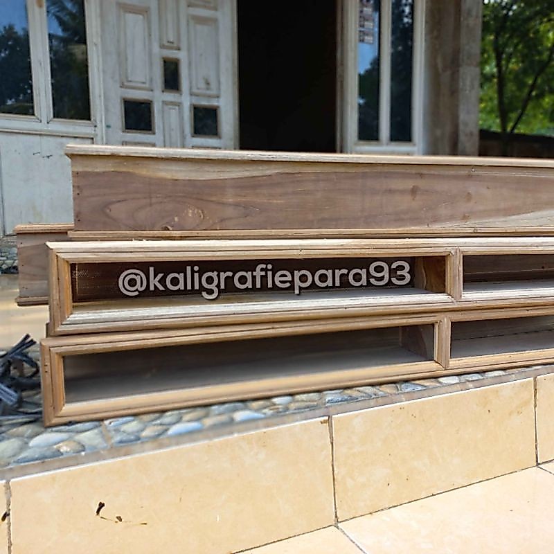 Roster Kayu Jati, Roster Pintu Jendela 100cm, Angin Angin Rumah Minimalis