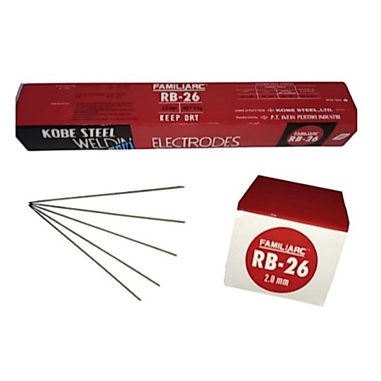 KAWAT LAS RB-26 2mm x 300mm (2KG) / KAWAT LAS RB 26 2.0 mm PER 2KG