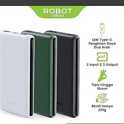 ROBOT RT180s Powerbank 10000mAh Dual Input power bank PB RT-180s