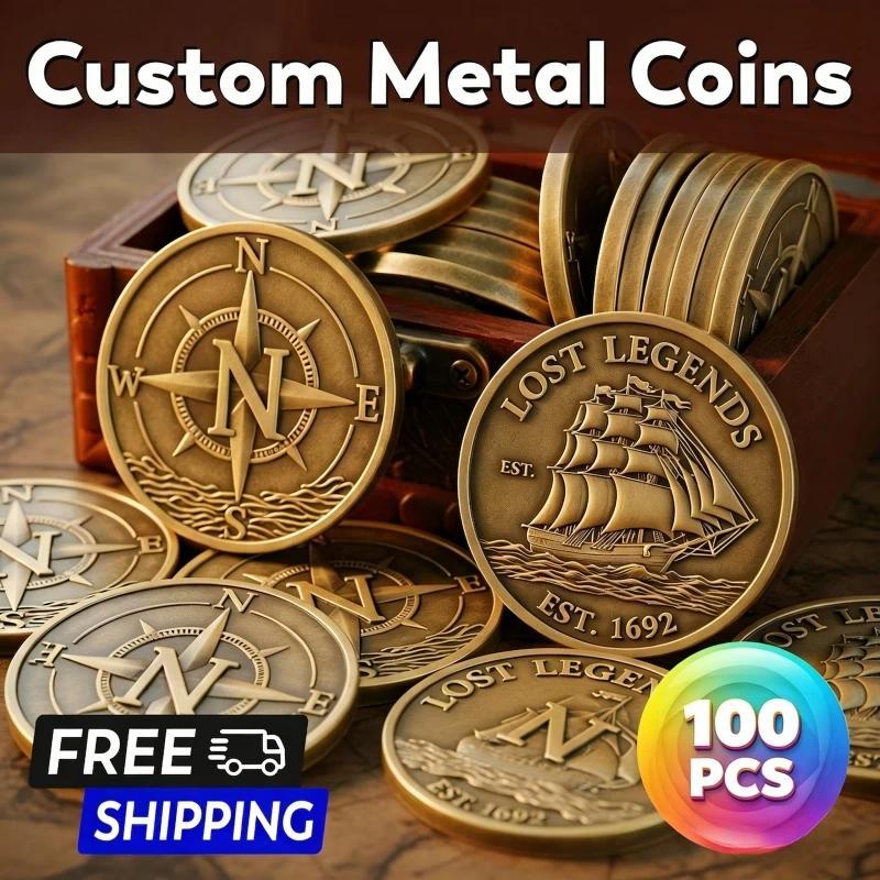 Koin Logam Kustom yang Dipersonalisasi, Koin Tantangan 3D dari Paduan Seng, Koin Souvenir Emas Perak