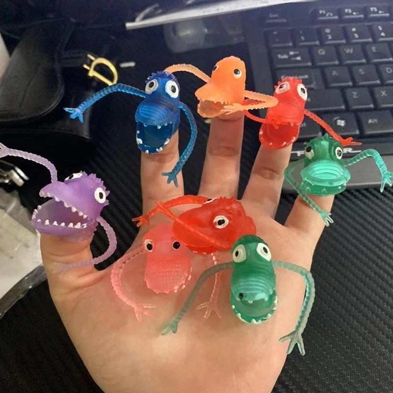 50/20 Buah Boneka Jari Dinosaurus Mainan Kecil Lucu Barang Aneh Untuk Pesta Anak-anak Hadiah Ulang T