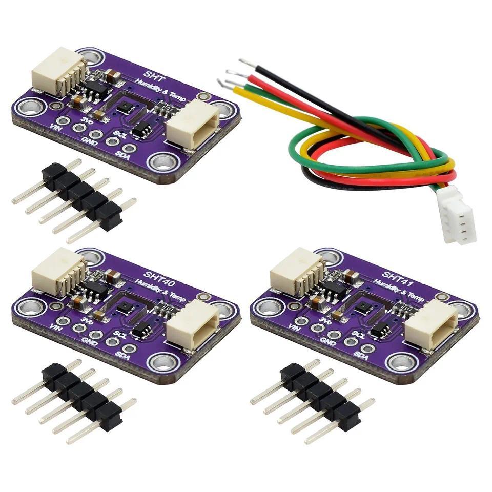 Sensor SHT40 SHT41 T/H untuk port QWIIC, modul suhu dan kelembaban
