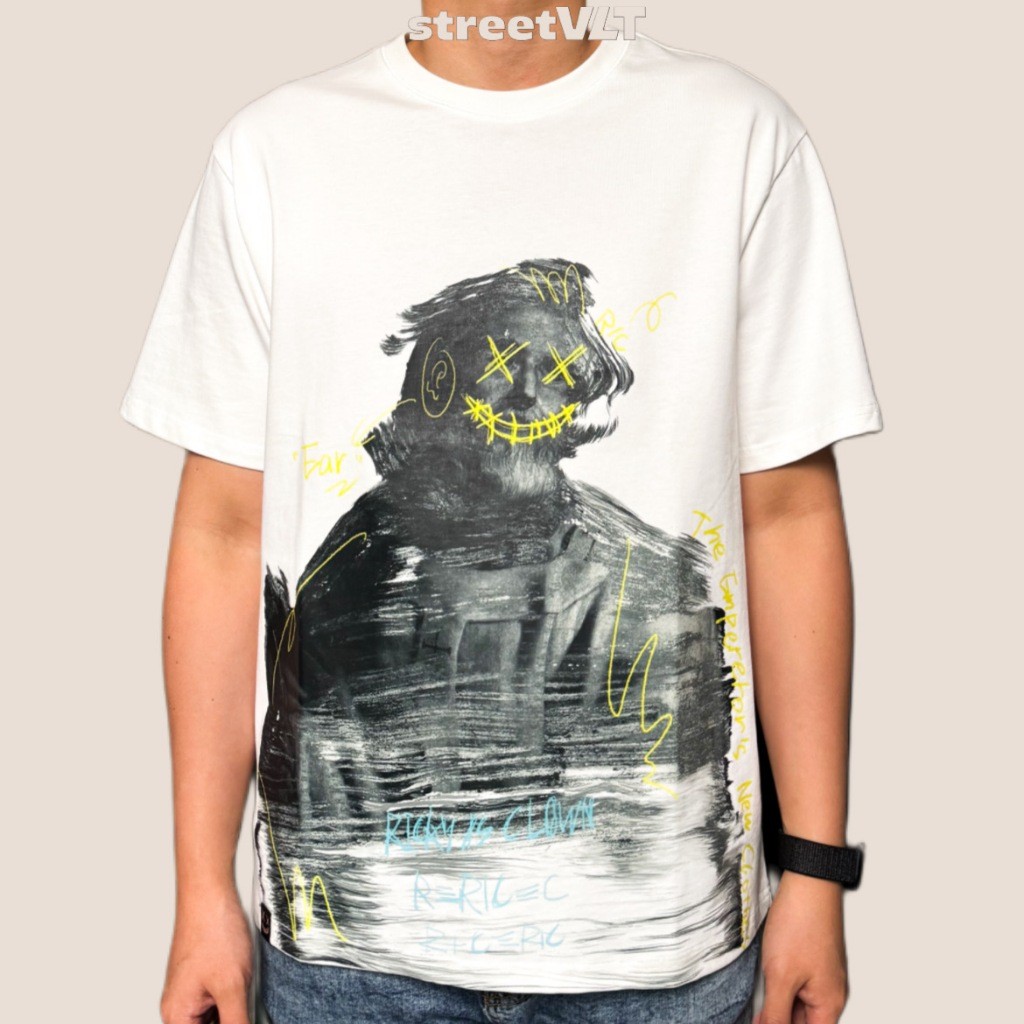 HOT RIC Ricky Is Clown Einstein Statue Emperor White Tee Original