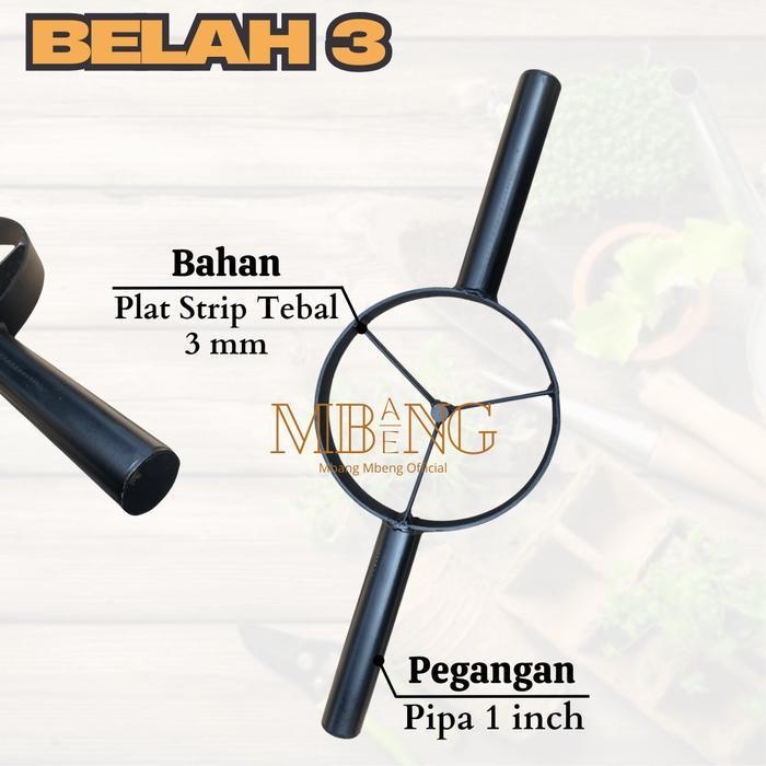 Mbang-Mbeng Pisau Pembelah Bambu / Belah Bambu / Belah Bambu Kerucut - Belah 3