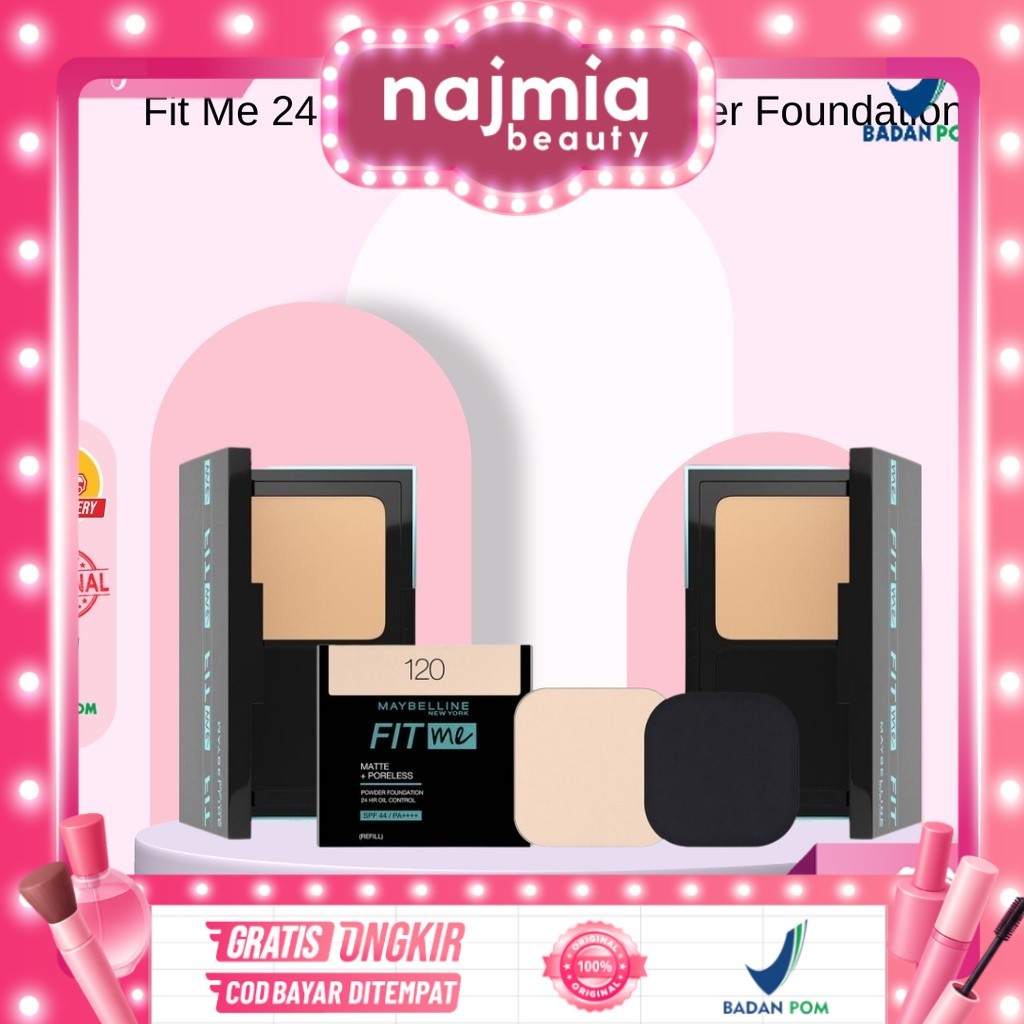 Najmia - Maybelline Fit Me 24HR Oil Control Powder Foundation Bedak Refill