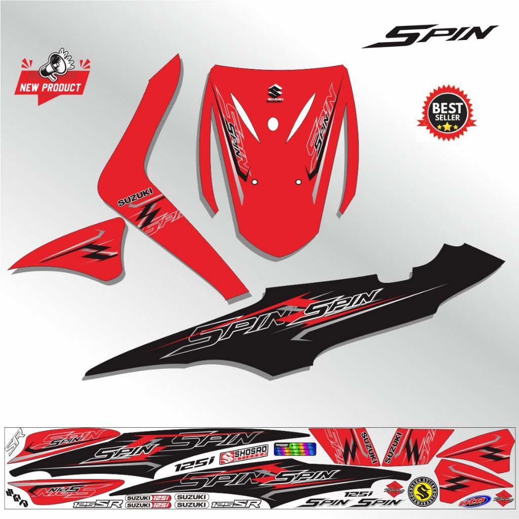 VARIASI / STRIPING VARIASI SPIN 125