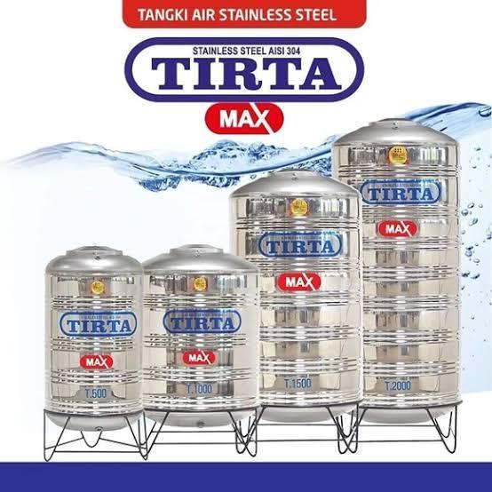 Tangki Air Stainless 1000 liter Tirta / Tangki Air Stainless 1000 l