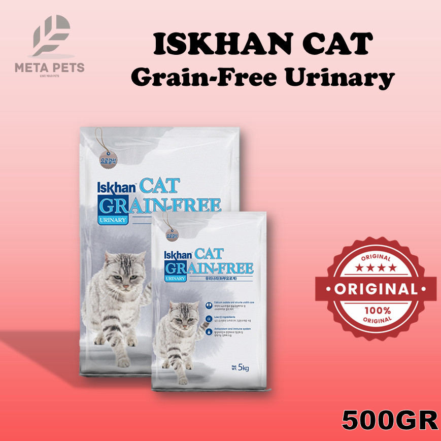 ORIGINAL CAT FOOD | Iskhan Cat Grain-Free Urinary Care 500GR Kemasan Repack