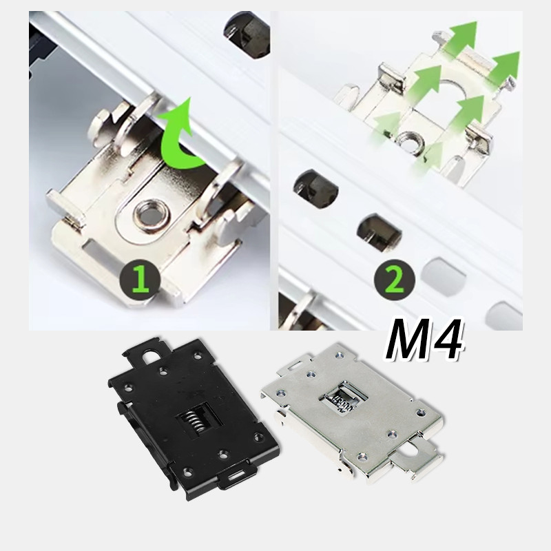 35MM Din Rail Mounting Clamp / Din Fixed Solid State Relay Clip Clamp