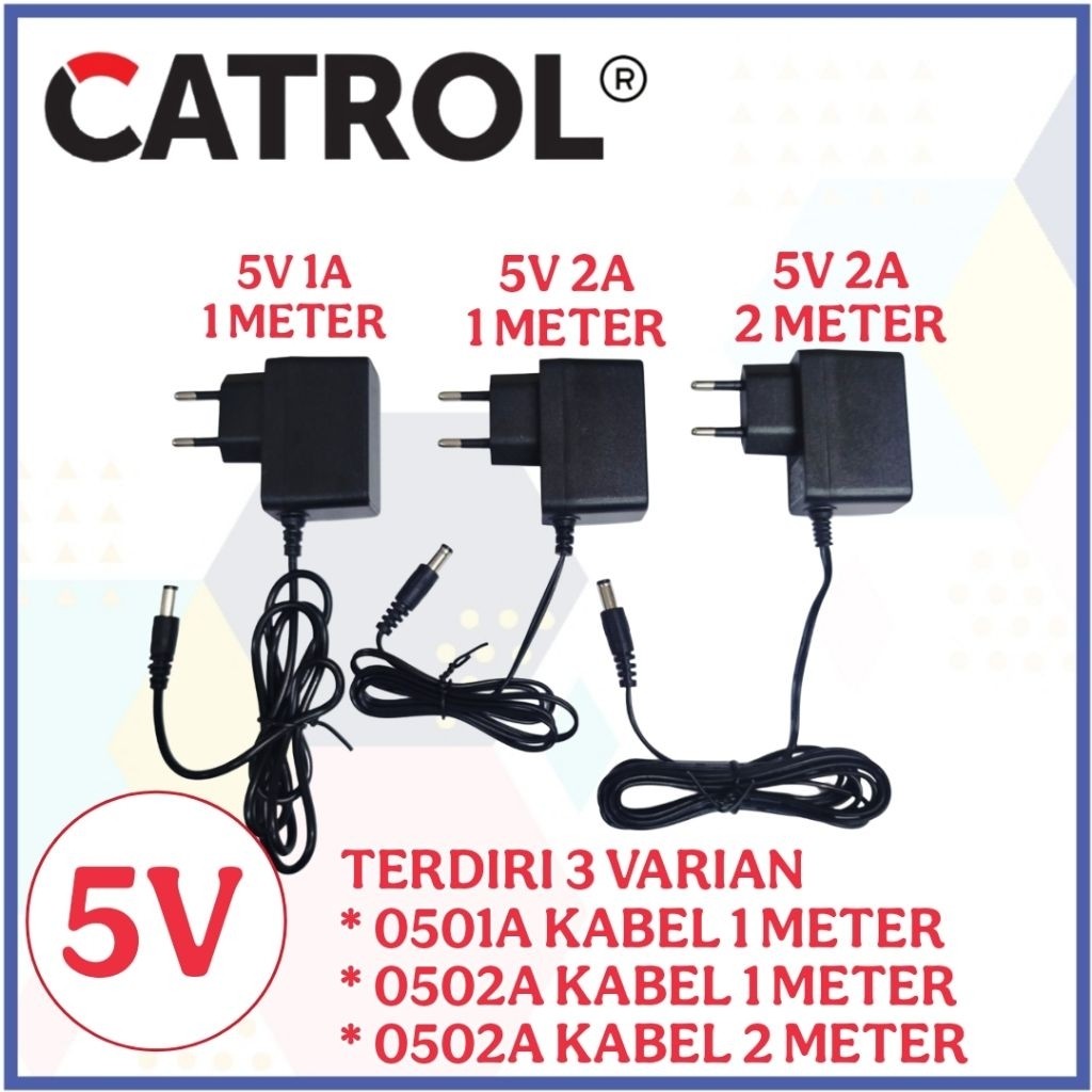 Adaptor 5V - Power Adapter - Adapter 5V 1A 2A CATROL Power Supply Adapter 5V