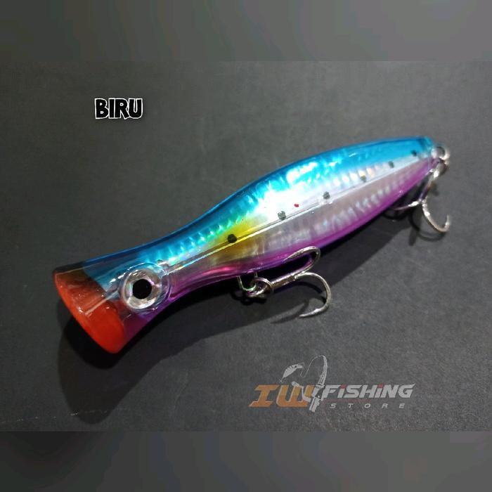 Poper Lure 13cm 40g - Warna 6 - Hook 1# - Cocok untuk Mancing Popping di Laut atau Sungai Umpan Panc