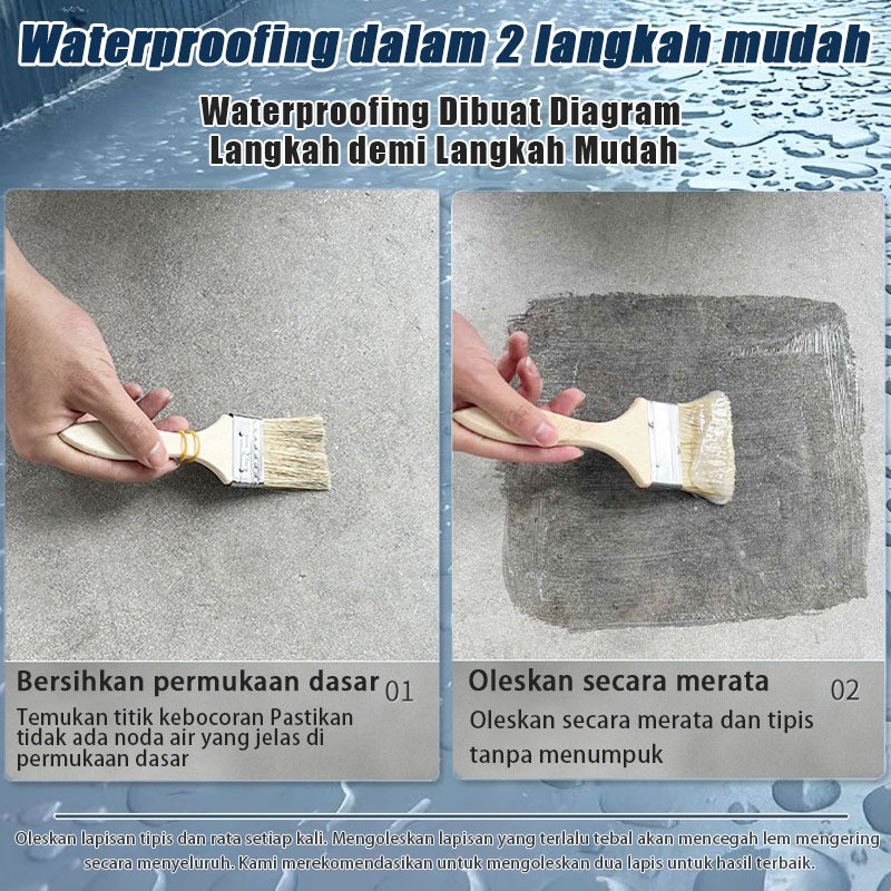 TerbaruLem transparan anti bocor Cat anti air Lem anti air Untuk Dinding Atap Kamar mandi Lantai Cat