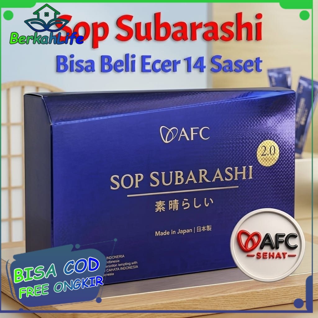 Sop Subarashi AFC Original Jepang Ecer 14 Saset Multivitamin Tubuh