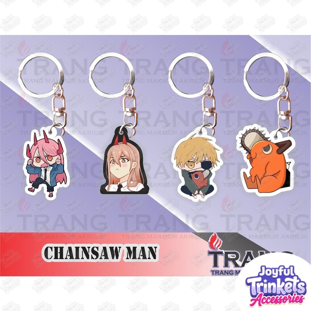 Gantungan Kunci Akrilik Chainsaw Man/Keychain Acrylic Chainsaw Man