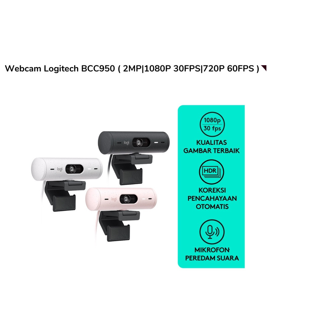 Webcam Logitech Brio 500 (4MP|1080P 30FPS|720P 60FPS )
