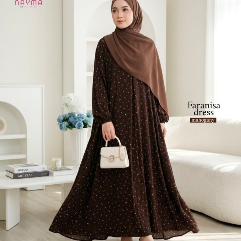 Faranisa dress by Fania nayma hijab / gamis rayon viscose / gamis adem