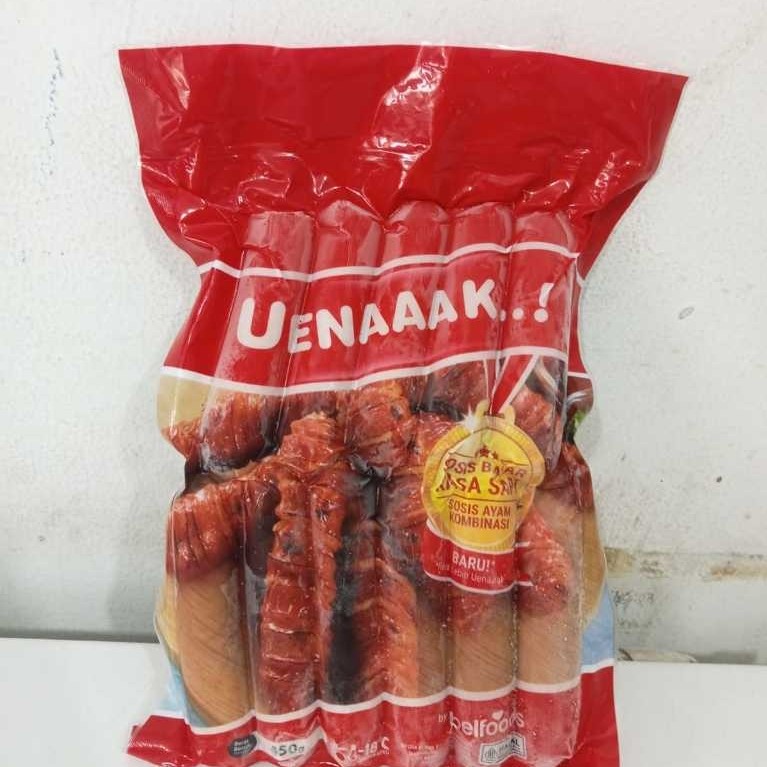 BELFOODS SOSIS BAKAR AYAM KOMBINASI SAPI 450GR
