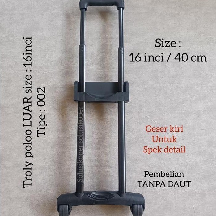 HOT PROMO troly koper polo troli tas travel bag troly polo troli koper 16 inch