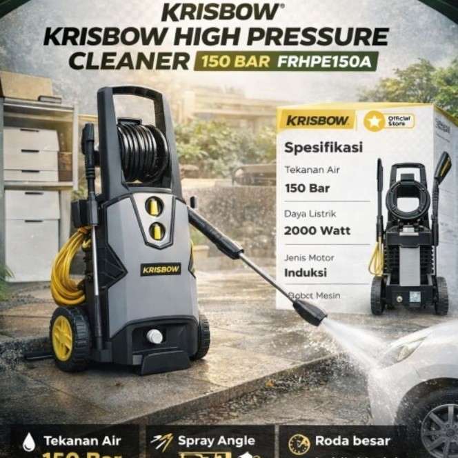 Krisbow High pressure cleaner 150 Bar Alat Cuci Mobil