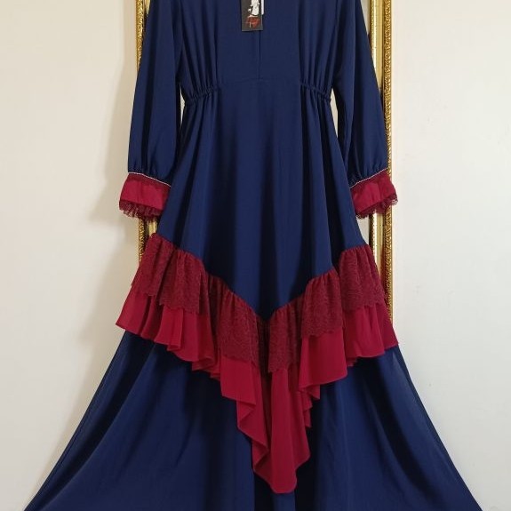 TebusMurah Gamis Syar'i(tanpa hijab)Bahan sifon sruti nyaman di pakai,dress Aisy Stylish
