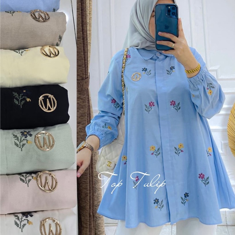 TOP TULIP BY WINODY / KEMEJA PREMIUM WANITA / WINODY ORI