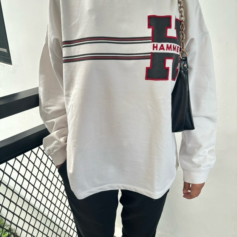 HAMMER Unisex White Sweater | Size S/M
