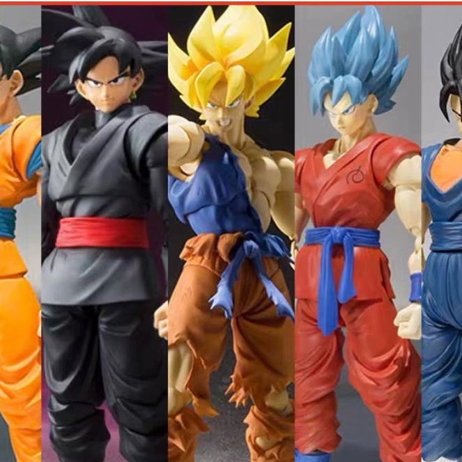 SHF Dragon Ball Z Kids Son Goku Vegeta Articulated PVC Action Figure Collectible Toys 12cm