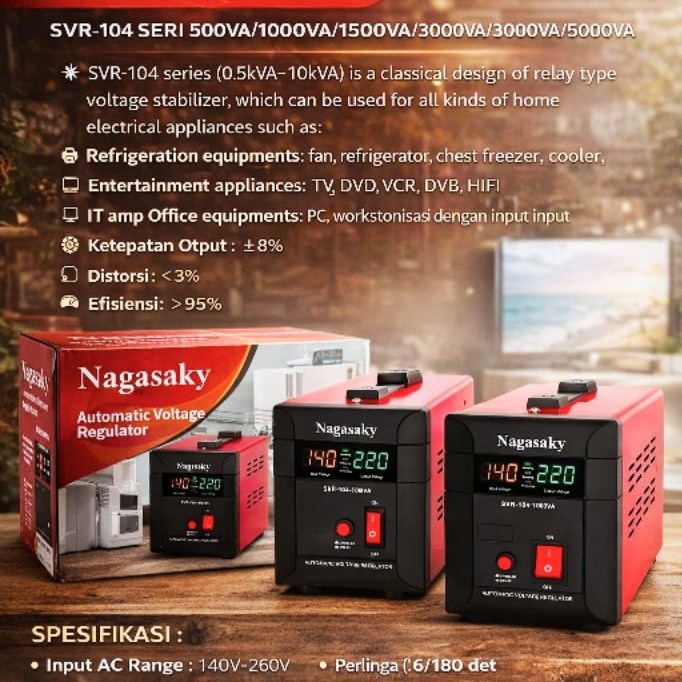 stabilizer tegangan listrik NAGASKY 500 watt
