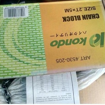 PROMO Chain Block Katrol Takel Kerekan Kondo 2Ton 5Meter