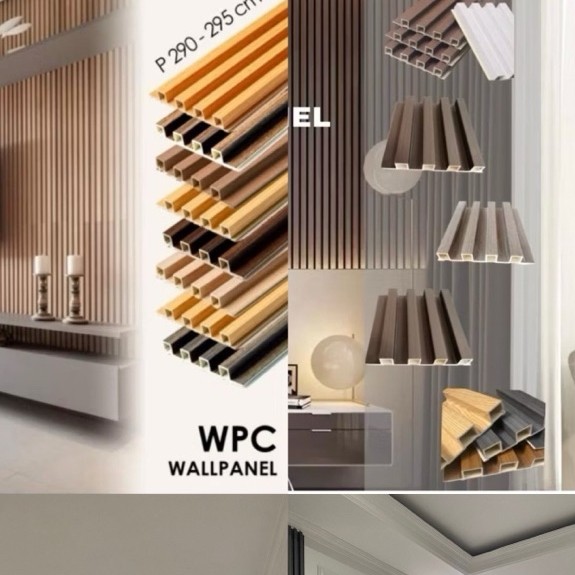 Wpc Wall panel dinding & lis molding pvc cocok untuk dekorasi dinding rumah anda