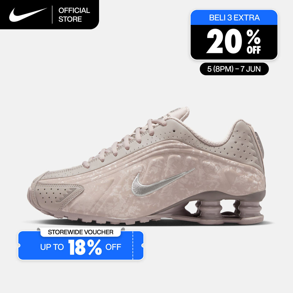 Nike Women's Shox R4 Shoes - College Grey [HV0934-001]