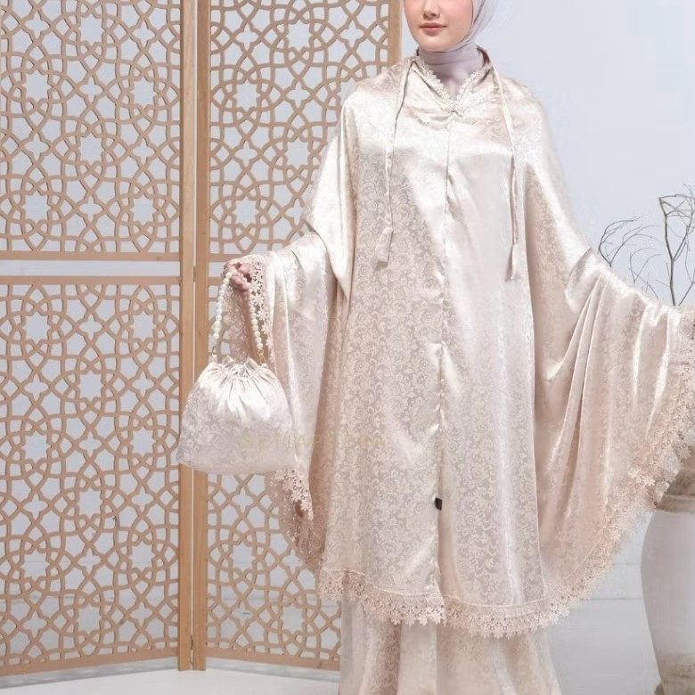 Mukena Dewasa Marisa Sutra Jaguar Silk Mewah