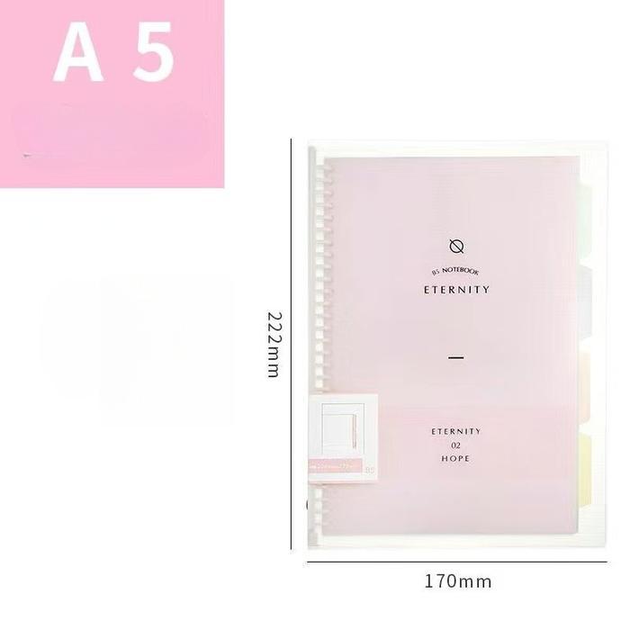 Binder A5/B5 Notebook Aesthetic Buku Tulis Sekolah Lucu Binder Alat Tulis Stationery Buku Catatan Sa