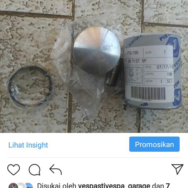 Seher Vespa PTS Special Ukuran 10M merk Vemsa Baru