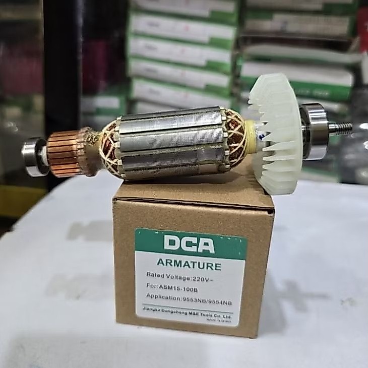 ARMATURE DCA ASM15-100B ANGKER ROTOR DINAMO MESIN GERINDA TANGAN DCA ASM 15-100B DCA ASM15 100