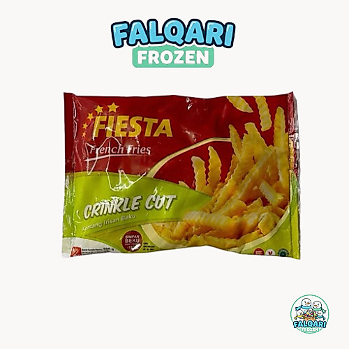 Fiesta Kentang Goreng Crinkle Cut Kiloan Murah Enak Promo Bisa Kirim Instan Sameday Terdekat 500gr, 