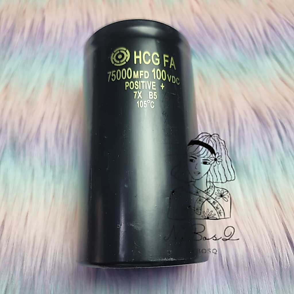 ELCO 75000UF 100V HCG CAPASITOR ELKO 75000 UF 100VOLT HCG KAPASITOR