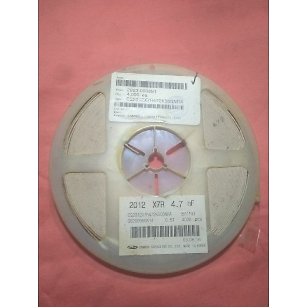 4n7F SMD Capasitor SAMWHA 4000pcs