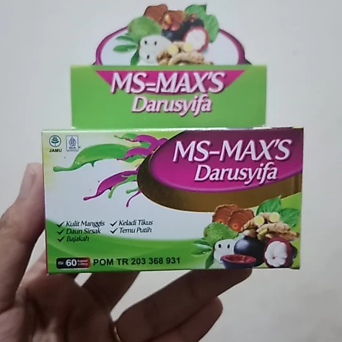 KAPSUL MS-MAXS | KAPSUL EKSTRAK KULIT MANGGIS DAN DAUN SIRSAK | ace max's darusyifa