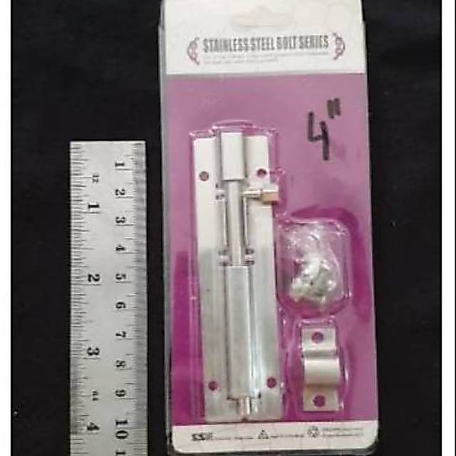 Grendel Pintu 4" SS - Stainless Steel / Selot Jendela