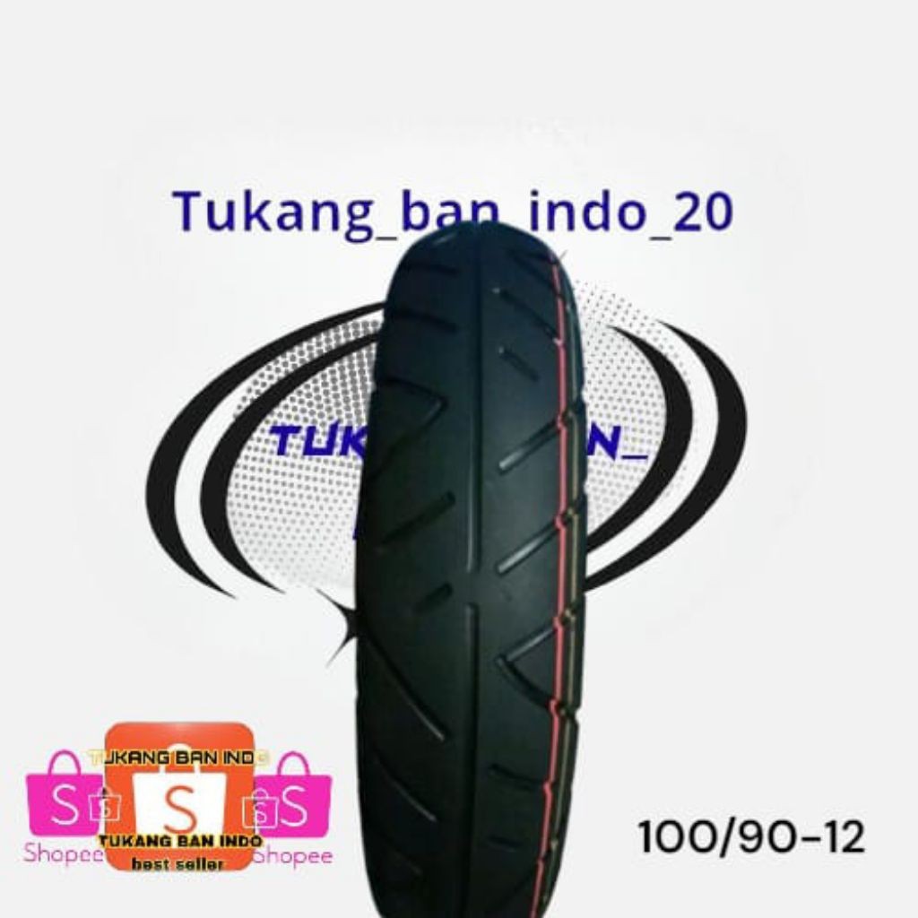 BAN MOTOR TUBLES BAN IRC UKURAN 100/90-12 MEREK IRC BAN DEPAN SCOOPY