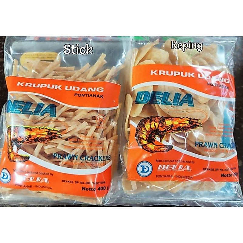 DELIA PRAWN CRACKERS / Kerupuk Udang Asli Pontianak / Kerupuk Udang Delia / Krupuk Mentah / Kerupuk 