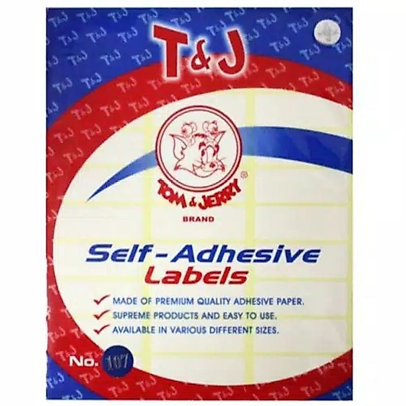 Label Sticker Tom and Jerry / T&J No 107