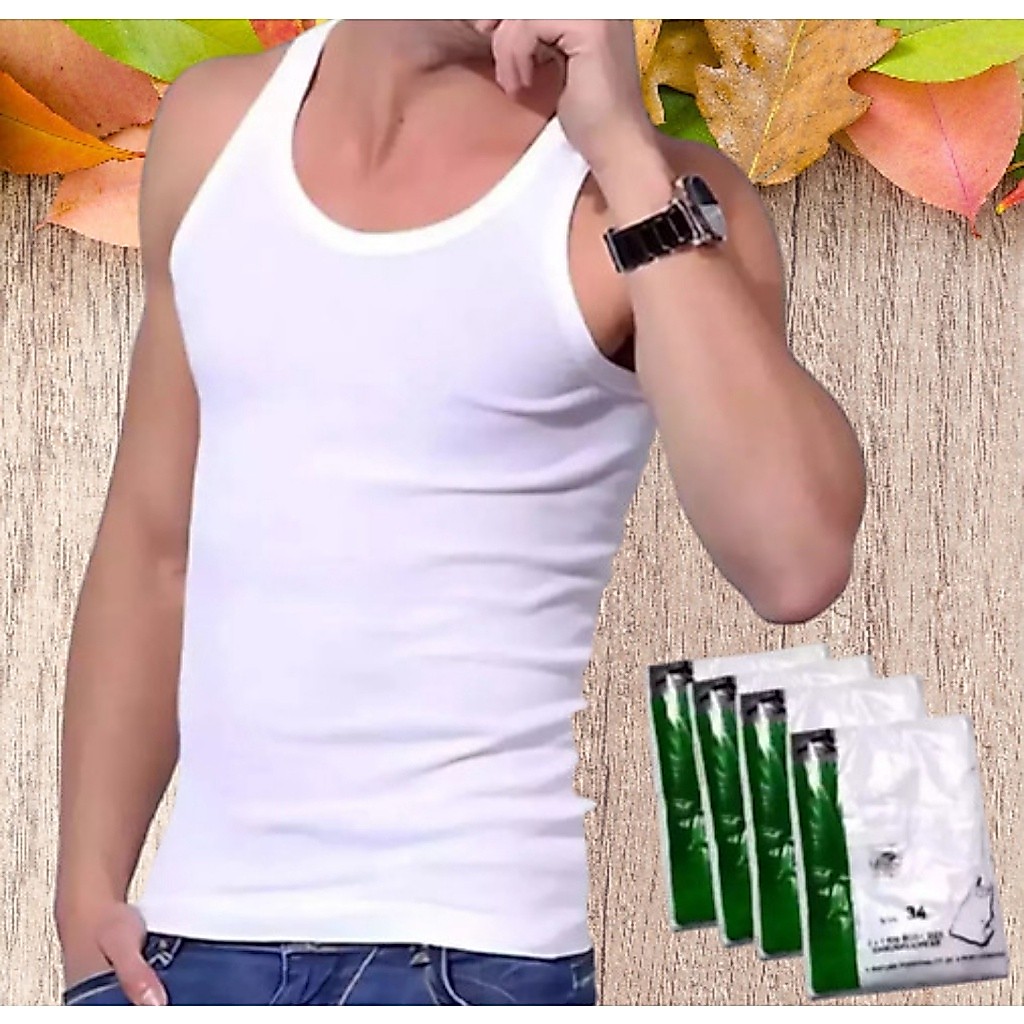 3 Pcs Kaos Dalam Scorpion - SInglet Pakaian Dalam Pria Dewasa - Putih
