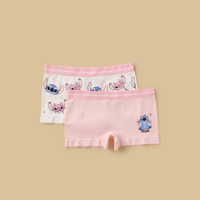 Max Fashion Pack Of 2 - Stitch And Angel Print Boyshorts