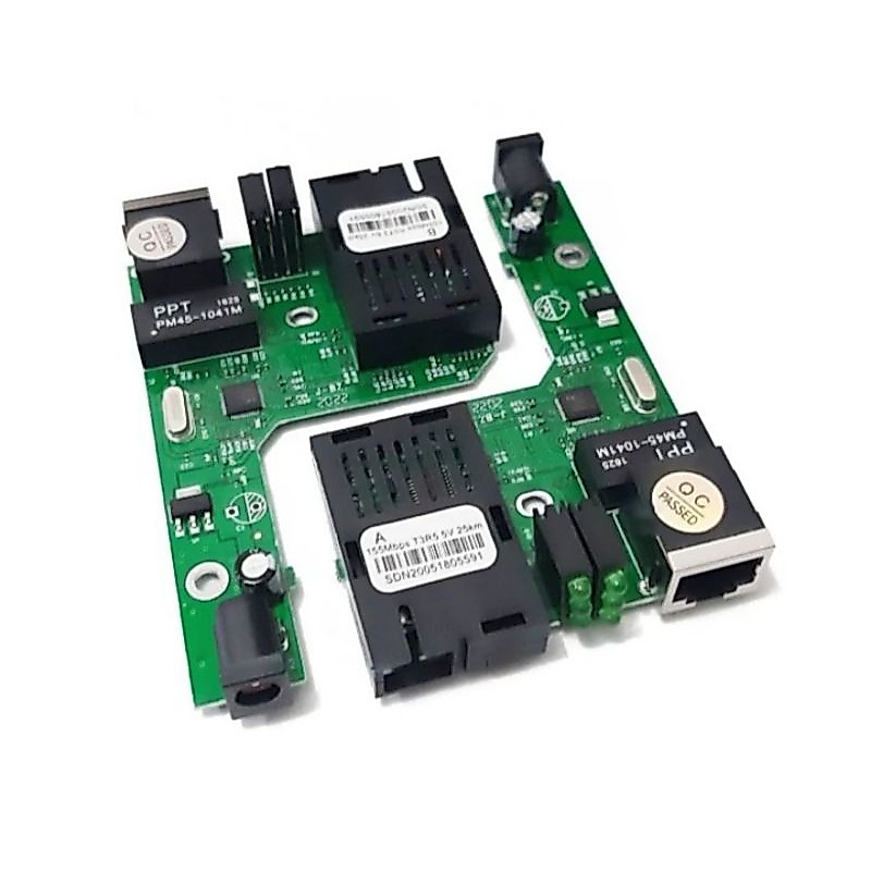 PCB Board Netlink HTB-3100 AB Fiber Optic Optical Media Converter HTB A+B